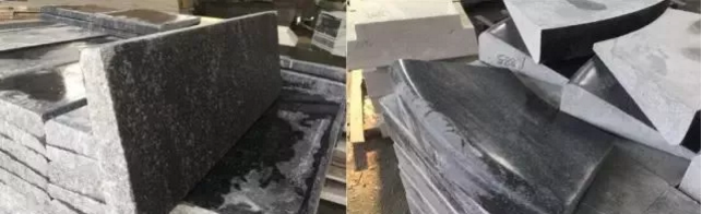 仿形機(jī)處理完成面和人工拋光后的對(duì)比。